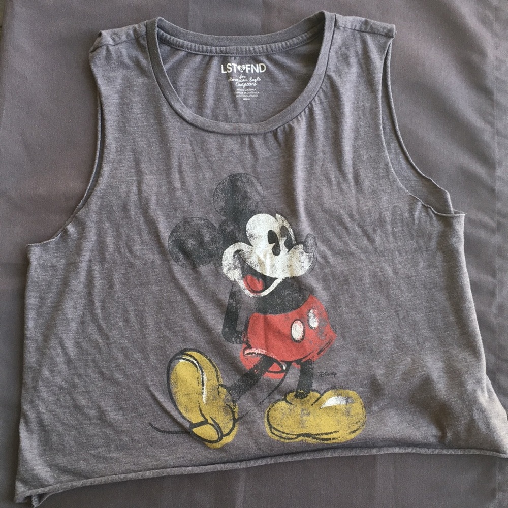 AE Mickey Mouse Crop Tank Size Medium